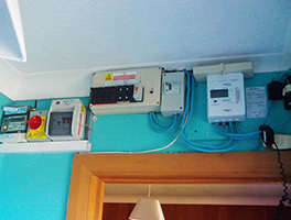 Electric switch and junction boxes before rewiring